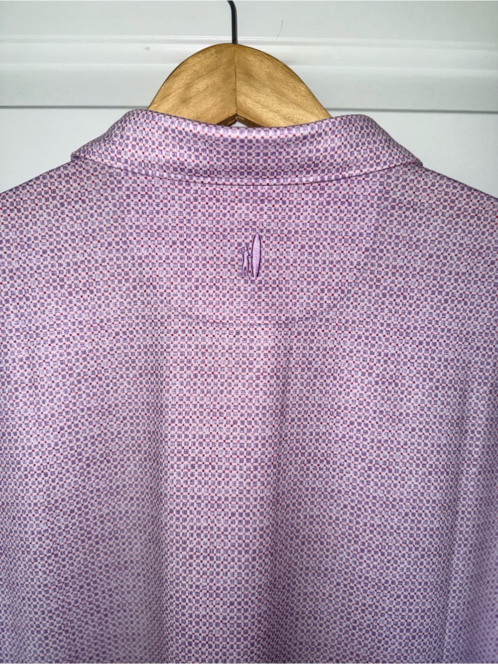 johnnie-O "Voodoo" Lattice Micro-Print Performance Polo - NWT - Picture 6 of 8